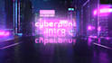 make cyberpunk neon light logo reveal intro