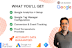 fix or set up google analytics 4, tag manager and conversion tracking