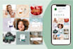 design a social media pack with posts and stories