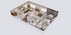 create 3d floor plan and interior render for your property
