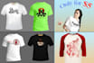 create custom and trendy bulk tshirt design