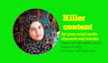 be your content writer to write unique social media content