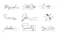 design handwritten, signature, cursive, wedding, photography logo