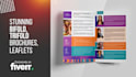 design an outstanding bifold, trifold brochure, leaflet