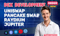 be blockchain developer for web3 dapp uniswap on solana evm