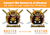 vectorize image or convert logo into vector ai eps svg etc