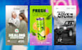 create stunning social media designs, banners, and ad creatives