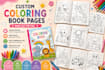 design your coloring book or notebook cover for KDP