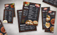 do modern restaurant menu design
