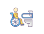 design super disabilities logo with satisfaction guaranteed