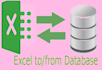 convert database to excel