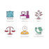 custom flat and gradient color icon sets