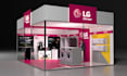 3d trade booth design, exhibition stalls, and kiosks