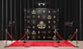 do backdrop design, step and repeat banner by logo