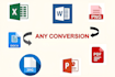 handle format conversion and file conversion quickly and accurately