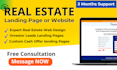 design a high converting real estate website or lead generation landing page