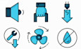 design unique, simple and modern custom icons set