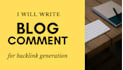 generate niche relevant backlinks using blog comments