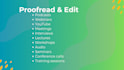proofread and edit your ai transcripts for accuracy