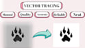 do vector tracing, retouch the logo in 90 minutes