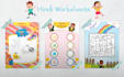 design creative activity worksheets or flashcards for kids