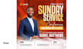 design pastor appreciation flyer, sunday service banner, or church poster