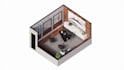 create a isometric or 3d floor plan