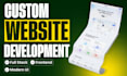 be your custom website developer as front end developer or full stack developer