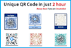 unique qr code design in just 1 hour
