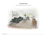 draw a detailed digital interior sketch from floor plan and references