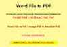 word to PDF and PDF to word
