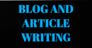 be your blog and article writer