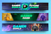 design an outstanding youtube banner and logo