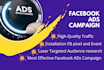 setup facebook ads campaign, instagram ads, meta ads marketing expert manager