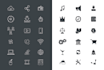 design custom flat icon set