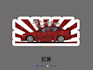 create car vector design sticker for your merch