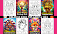 design adult coloring book kids coloring book for amazon kdp coloring book pages