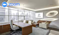 design professional zoom virtual background with your logo