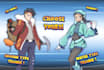 draw pokemon team with you as trainer in outstanding and original quality