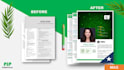 write and design a resume, cover letter and linkedin profile