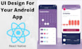 design and implement frontend UI and UX screens in react native and flutter
