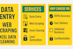 do scrapping, manual typing and mydata cleaning