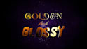 create glorious golden logo, title animation