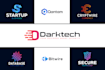 do a tech technology security crypto software cyber app icon logo design