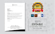 do professional letterhead design with word template only 4 hours