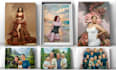 draw realistic family portrait , couple or wedding painting in any style