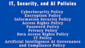 develop is security policy and procedures