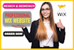 design, redesign, or develop a wix website development