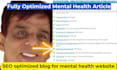 as a doctor write SEO optimized articles on mental wellness and holistic health