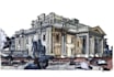 hand drawn architecture drawing sketch concept illustrations
